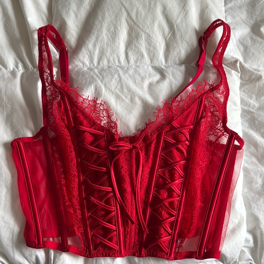 Victoria's Secret Red Lace Bra